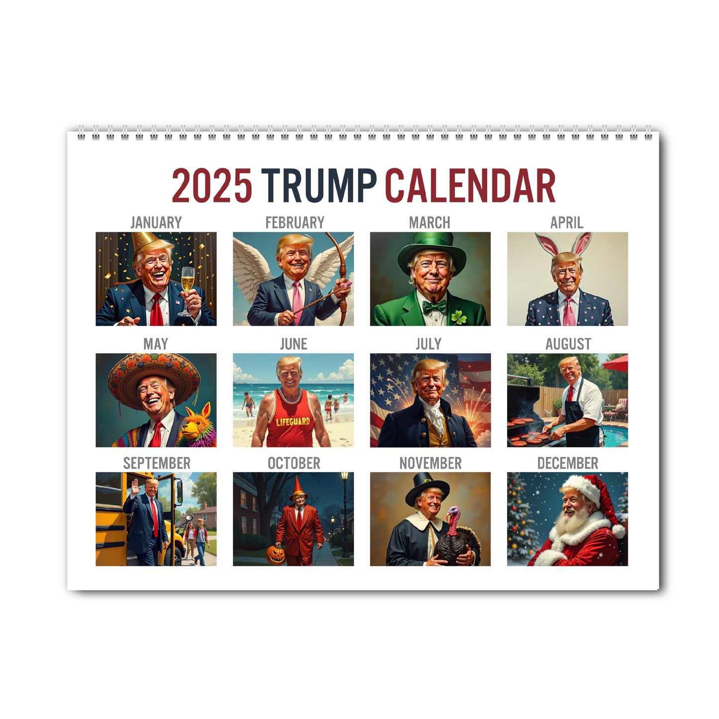 Trump 2025 Wall Calendar